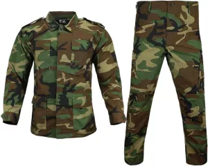 MGFLASHFORCE Army Uniform for Men Camo Military Suit OutFit BDU Jacket and Pants