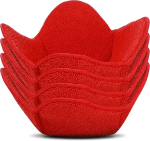 Microwave Bowl Huggers Warmers for Food Microfiber Heat Resistant Food Warmer Set Microwave Safe Handle Hot and Cold Bowls Holder Without Burning Your Hands Set of 4 Microwave Bowl Huggers