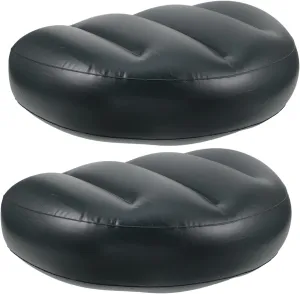 Milisten 2pcs PVC Fishing Seat Pad Green Comfortable Cushion for Fishing Boat Lightweight Compact Relieves Pressure for Kayaking Outdoor Use