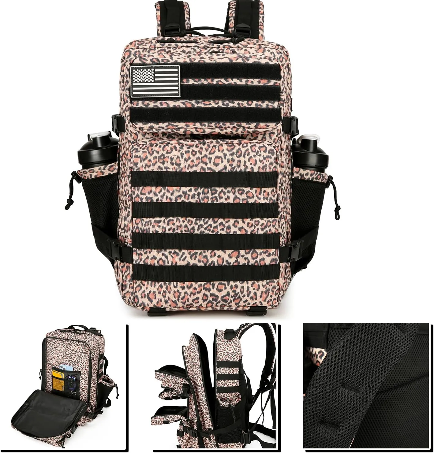 Military 45L Tactical Assault Backpack 3 day assault pack with Molle Waterproof backpack Rucksack for Tactical Backpacks