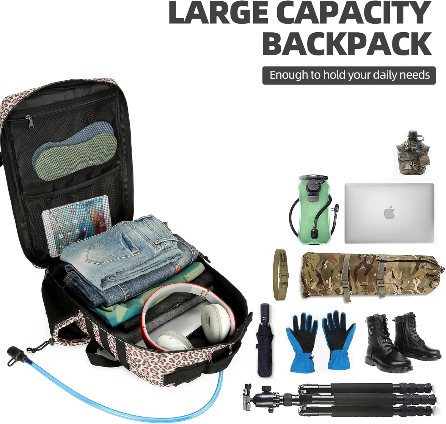 Military 45L Tactical Assault Backpack 3 day assault pack with Molle Waterproof backpack Rucksack for Tactical Backpacks