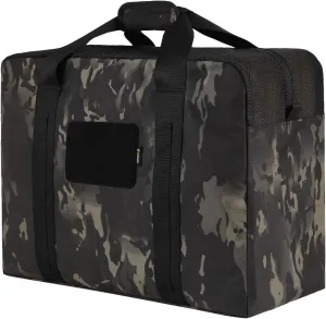 Military Duffle Bag, 52L Heavy Duty Extra Large Army Tactical Bag for Shooting, Camping, Hiking, Traveling, Stealth Survival & More (Dark Camo)