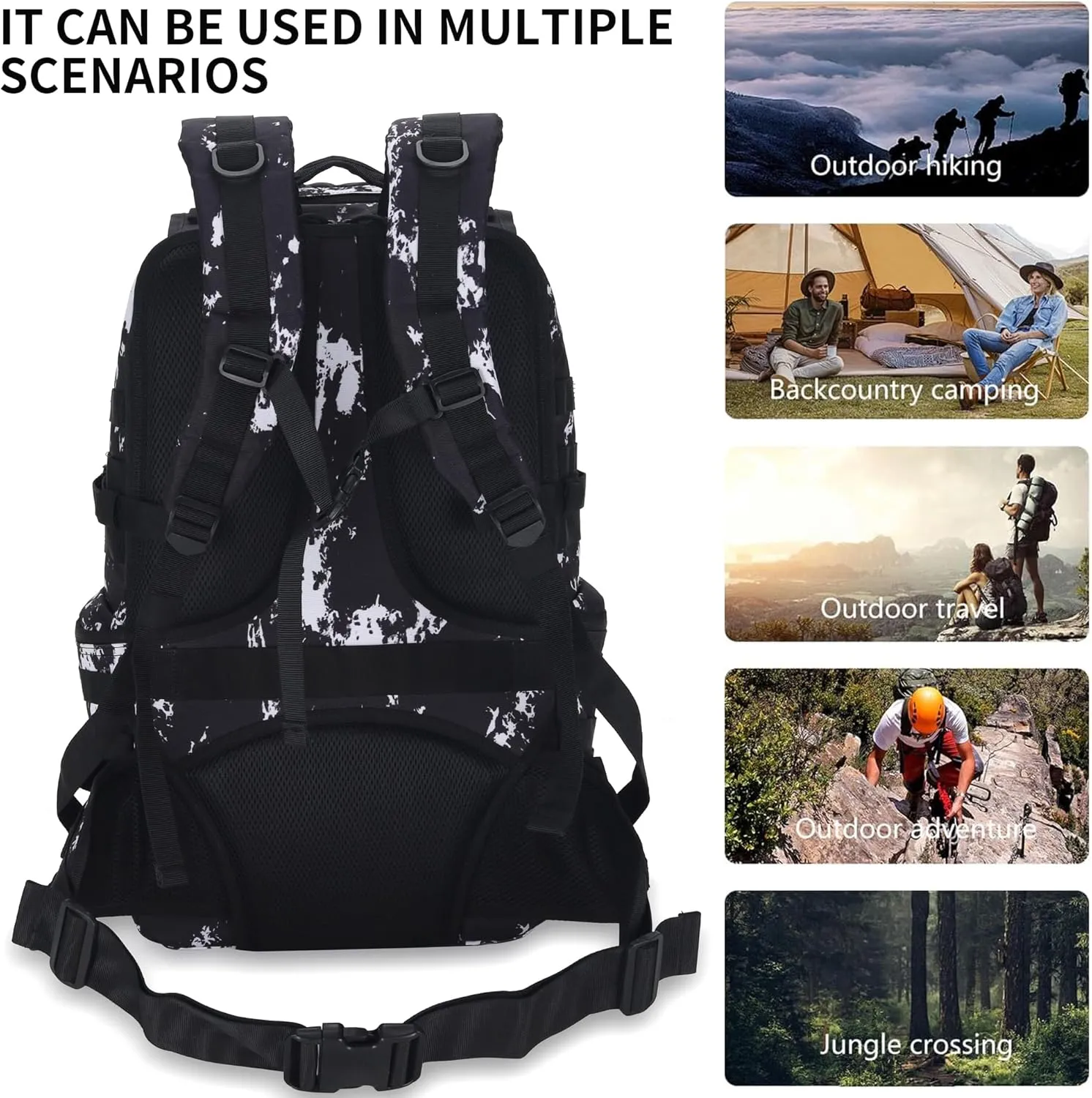 Military Tactical Backpack Waterproof Outdoor Hunting Backpack Large Capacity Hunting Day Pack