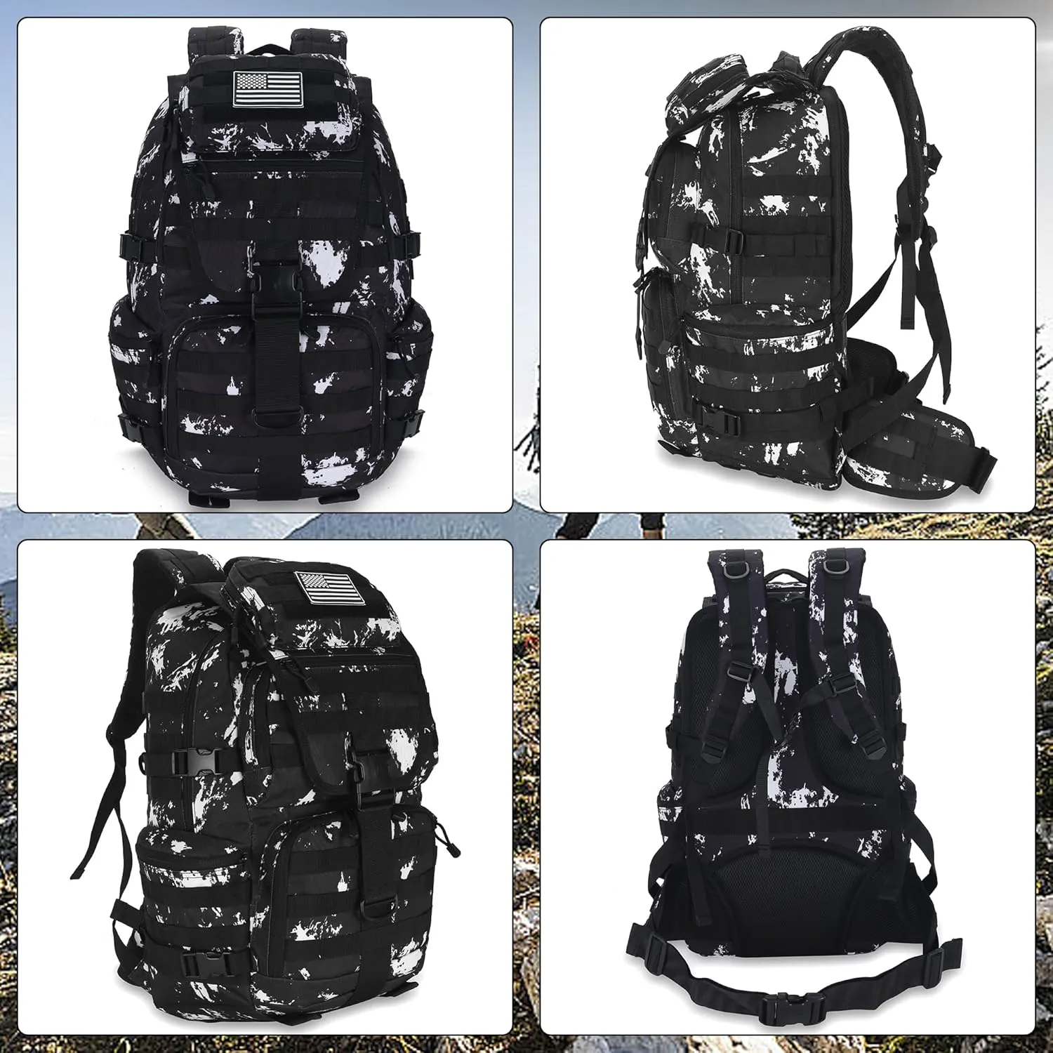 Military Tactical Backpack Waterproof Outdoor Hunting Backpack Large Capacity Hunting Day Pack