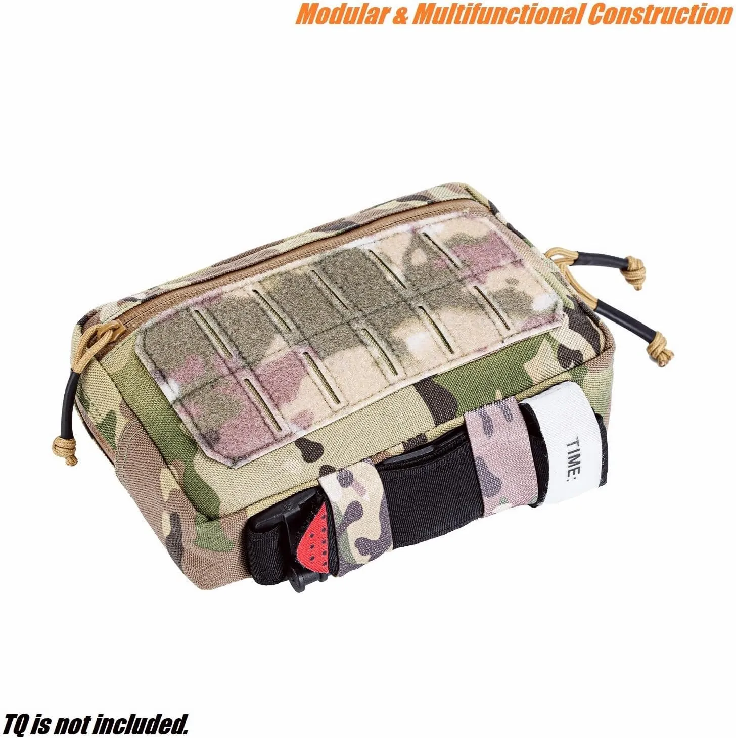 Mini Modular Admin Pouch Tactical MOLLE Utility Tool Pouch for Chest Rig Duty Vest Battle Belt Backpack Accessory Small Dangler Bag EDC Gear Carrier IFAK Medical Kit Organizer