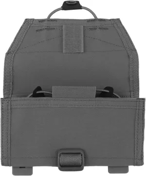 Molle Phone Holder,Map Tactical Pouch Chest Board Plate Carrier Stand Bag,Airsoft Paintball Military CS Gear,Molle Universal Folded Pack (Grey)