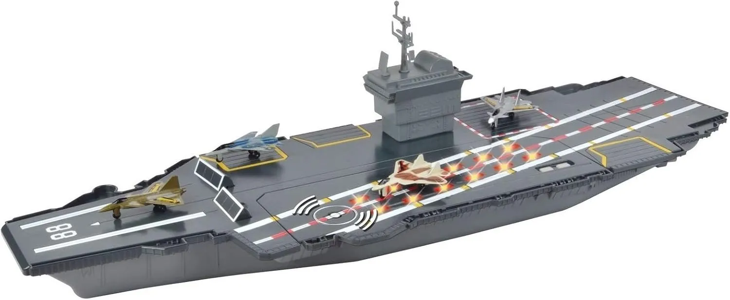 Motor Max Electronic Aircraft Carrier W/4 Aircraft & Sound