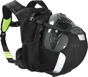 Motorcycle Backpack with Helmet Holder,Helmet Bag Made for Off-road,Waterproof,17L,Small & Lightweight