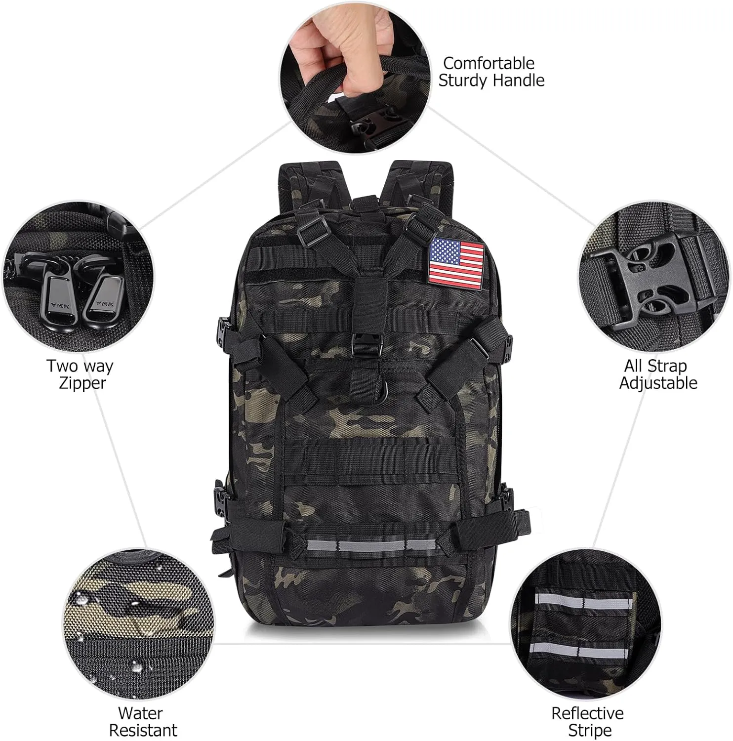 Motorcycle Cycling Helmet Backpack, Large Capacity Waterproof Helmet Holder, Storage Bag Hiking Backpack