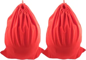 Motorcycle Helmet Bag Welding Hood Storage Carrying Bag for Riding Bicycle Sports Universal Tool Made of Nylon Cloth with Locking Drawstring (Red 2pcs)