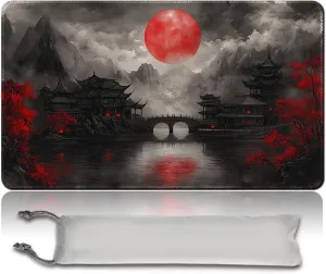 MTG Playmat 23.6x13.8 Inch Board Game Card Game Trading Card Game Mat Mouse Pad TCG Game Mat Stitched Edge Smooth Surface Rubber Base for Board Games,Card Showdown. (MTA105)