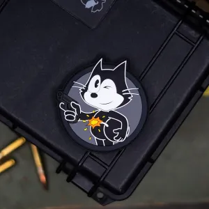 NEO Tactical Gear Felix The Cat PVC Morale Patch, 1 Hook Backed, Round, Morale Patch, 3.25 Inches