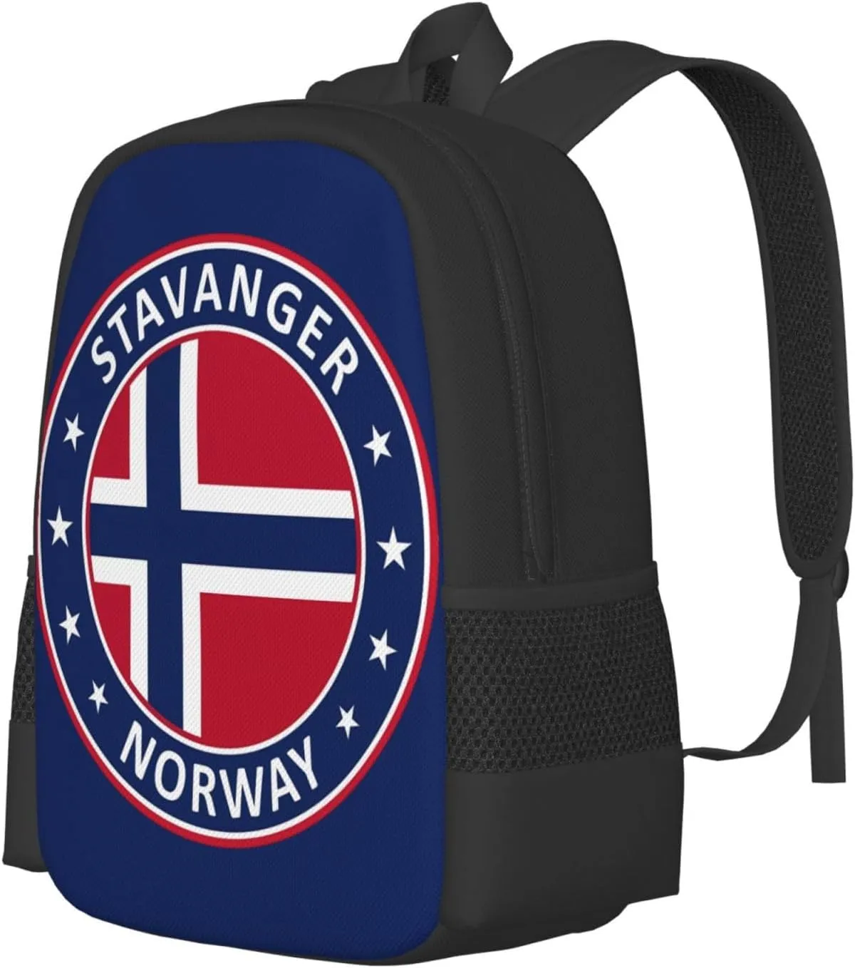 Norway Norwegian Flag Travel Backpack Casual Backpacks 15 Inch Laptop Back Pack Lightweight Rucksack Outdoor Sport Daypack Large Bags for Working Camping Hiking