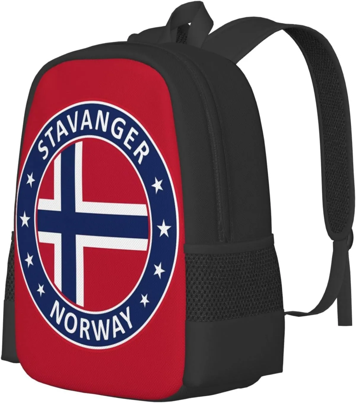 Norway Norwegian Flag Travel Backpack Casual Backpacks 15 Inch Laptop Back Pack Lightweight Rucksack Outdoor Sport Daypack Large Bags for Working Camping Hiking