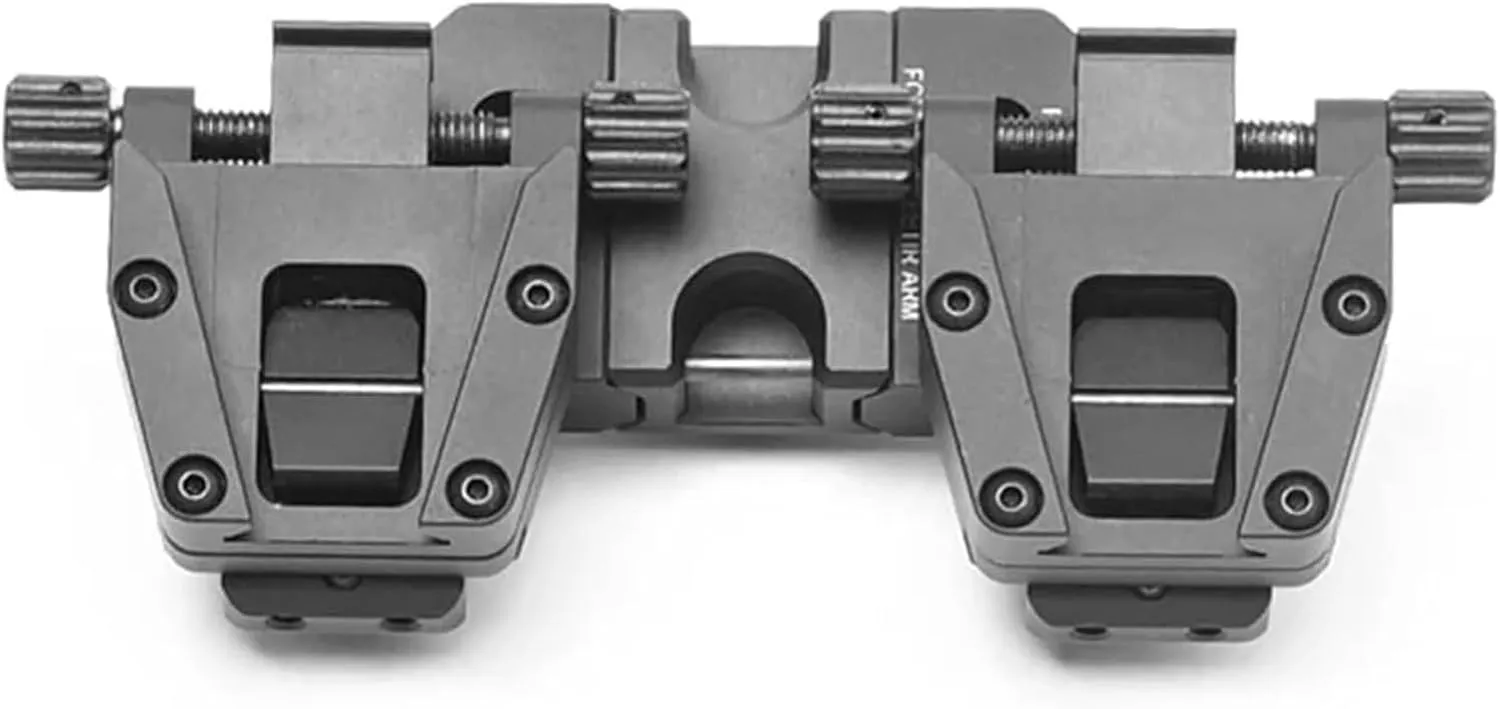 NVG30 NVG10 PVS-14 Binocular Bridge Mount Night Vision Goggles Bracket Metal Helmet Mounting Mount Multi-Function 90 Degree NVG Mount, Gold, Silver,Black