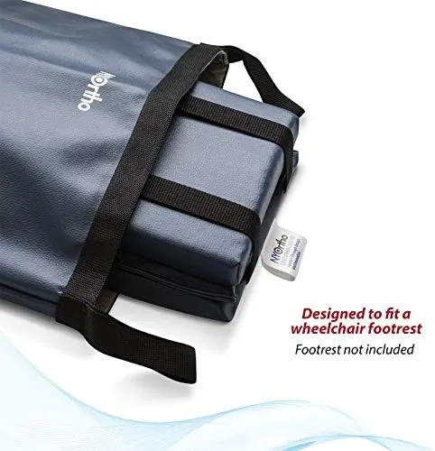 NYOrtho Wheelchair Footrest Bag/Leg Rest Bag/Footrest Extender Storage Bag Bariatric (Fits Wheelchair Seat Widths 22" - 26")