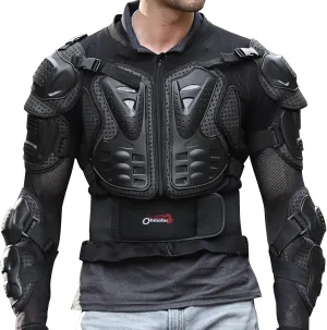 OHMOTOR Motorcycle Body Protective Jacket Armor Men, Motocross Riding Protective Gear,ATV Dirt Bike Chest Spine Protector