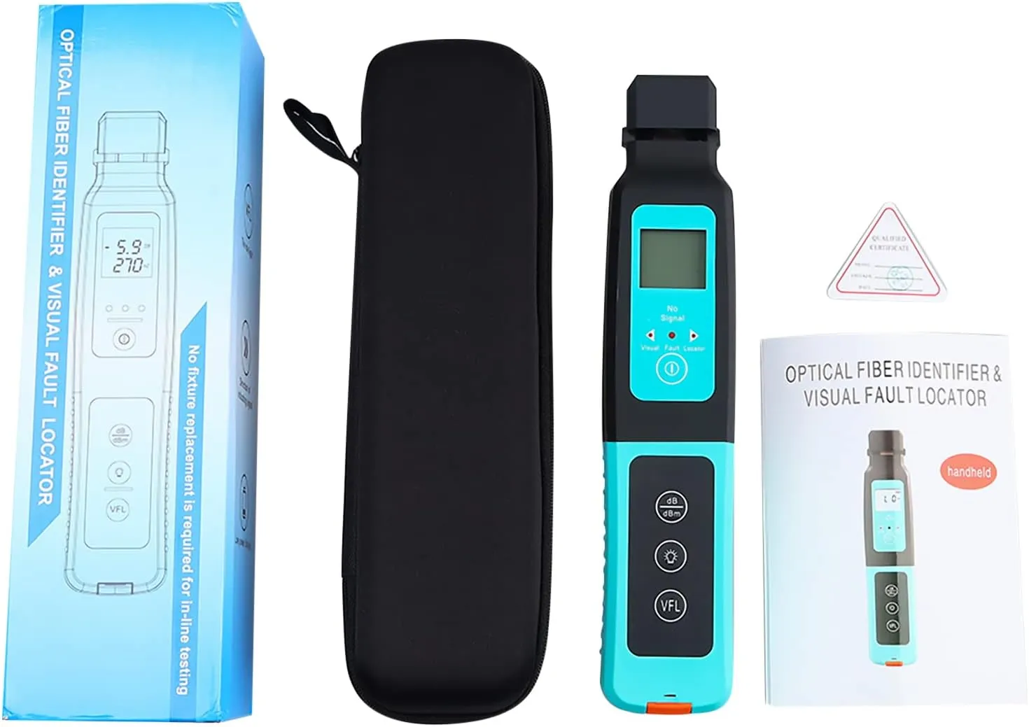 Optical Fiber Identification Instrument with Storage Bag, 10MW Visual Fault Locator 0.25 0.9 3.0 2.0 Mm Fiber Lines