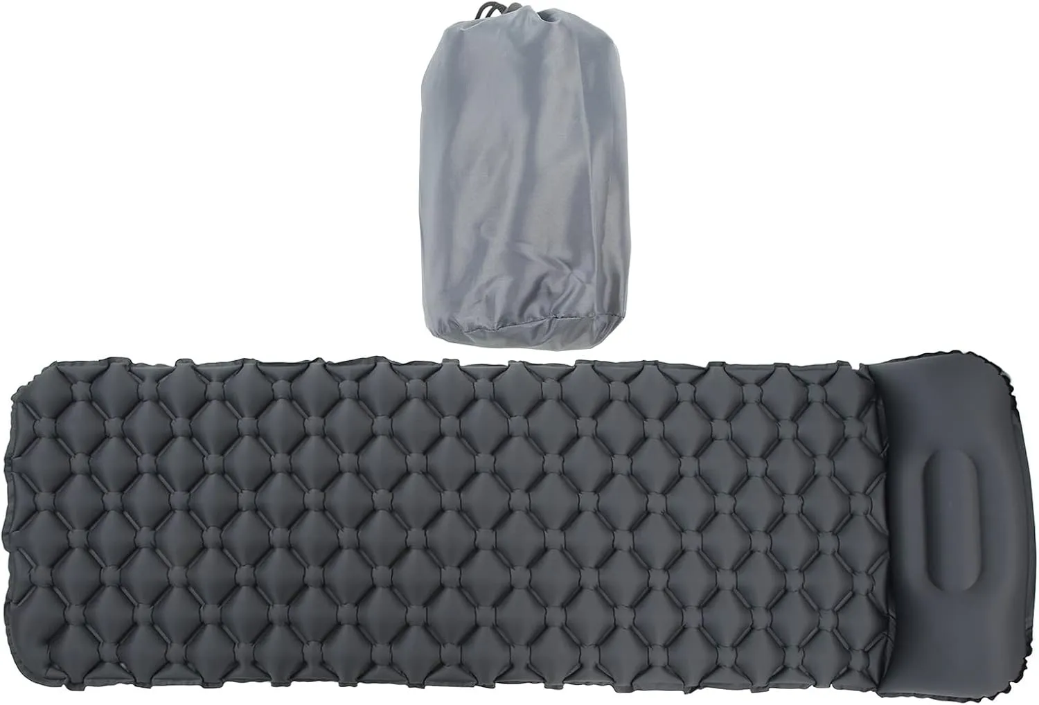 Outdoor Sleeping Mattress TPU Damp Proof with Pillow, Inflatable Camping Sleeping Pad, Lightweight and Portable for Backpacking