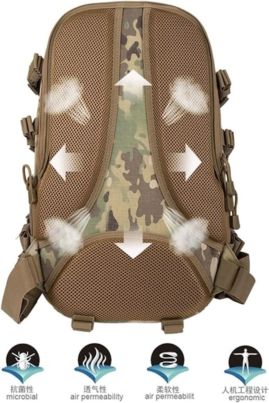Outdoor Trekking Bag Large Frame Backpack(Ruins Green)