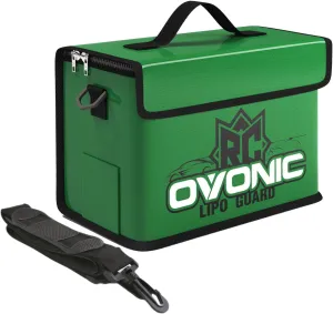 OVONIC Lipo Safe Bag Fireproof Explosionproof Bag Large Capacity Lipo Battery Storage Guard Safe Pouch for Charge & Storage(260X130X180mm 251g)
