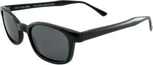 Pacific coast sunglasses Original X-KD's Biker Shades 20% Larger Black Frames Polarized Grey Lens