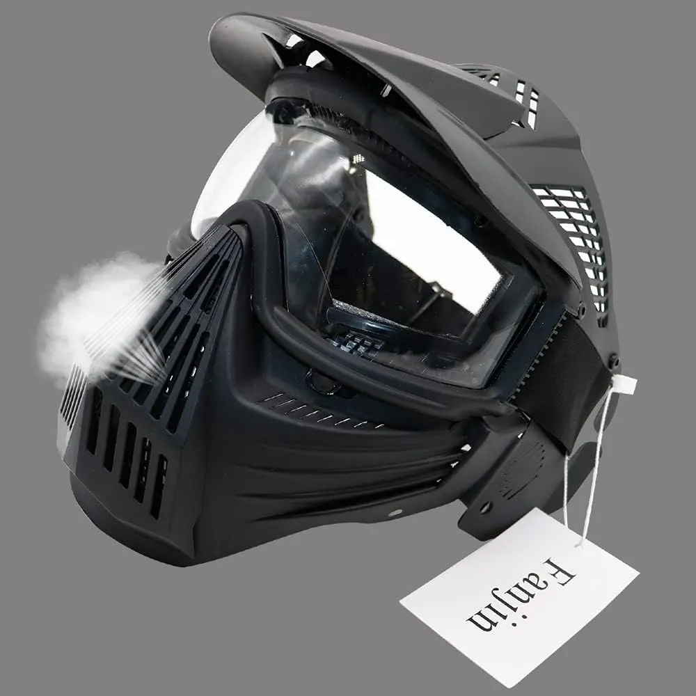 Paintball Mask, Airsoft Mask, Tactical Masks Full Face Gear with Goggles Impact Resistant for Hunting CS Survival Games Halloween Cosplay and Outdoor Activities