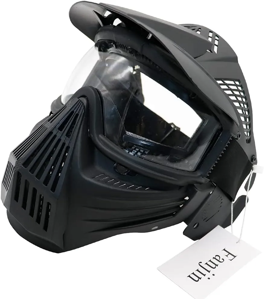 Paintball Mask, Airsoft Mask, Tactical Masks Full Face Gear with Goggles Impact Resistant for Hunting CS Survival Games Halloween Cosplay and Outdoor Activities