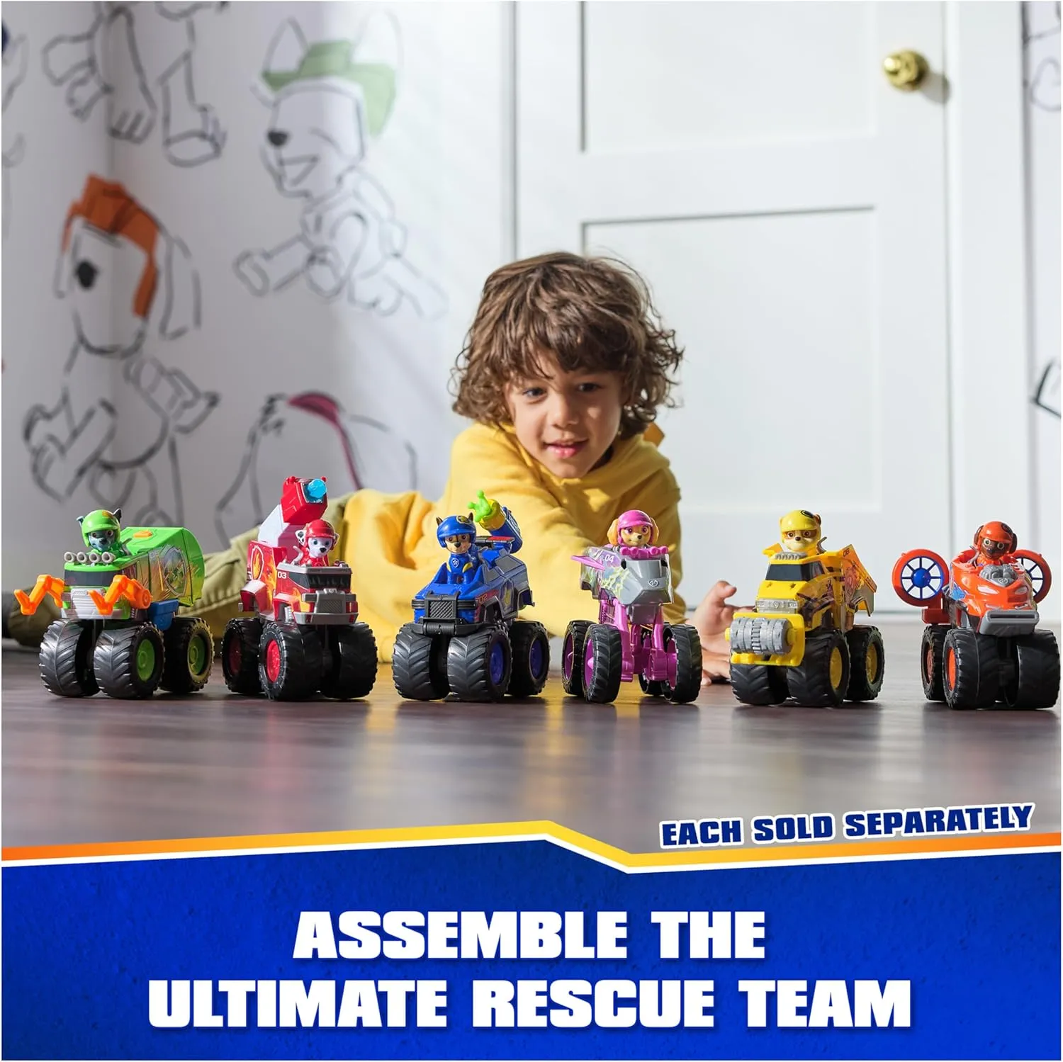 Paw Patrol: Rescue Wheels Marshall’s Firetruck, Toy Truck with Projectile Launcher and Collectible Action Figure, Kids Toys for Boys & Girls Ages 3 