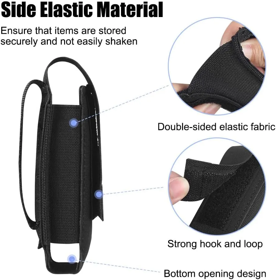 Pepper Spray Holster, Molle Pepper Spray Pouch, Tactical Belt Flashlight Holder for Hiking Travel Cycling Exploration Camping