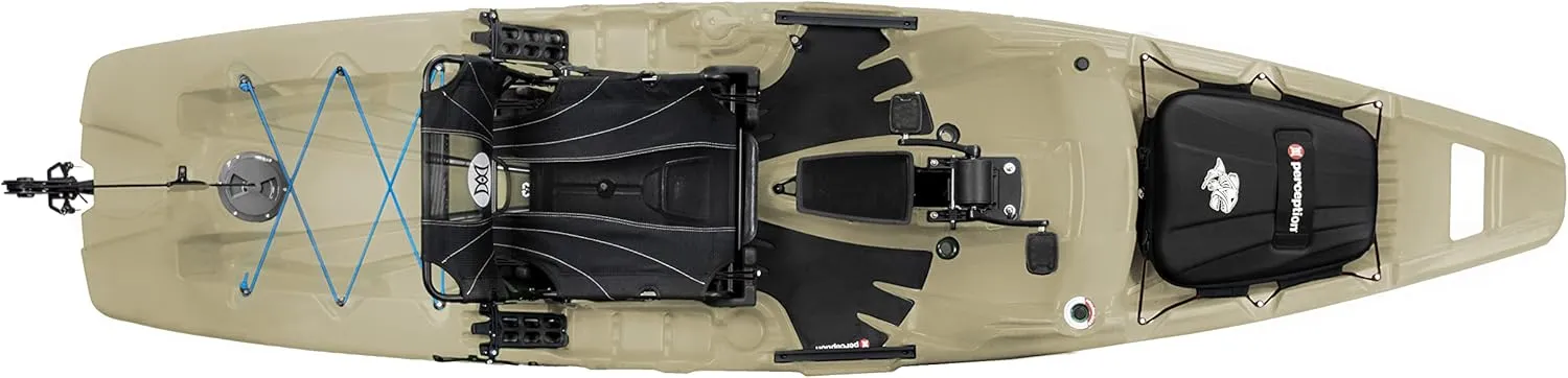 Perception Showdown Sit on Top Pedal Drive Fishing Kayak - Fold Away Lawn Chair Seat