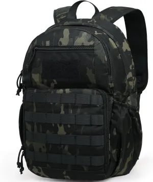 Pickleball Bag, Tactical Pickleball Backpack for Women and Men, 25L Molle Pickle Ball Equipment Bag with Fence Hook Fits 5 Pickle Ball Paddles & Pickleballs Accessories, Bags Only