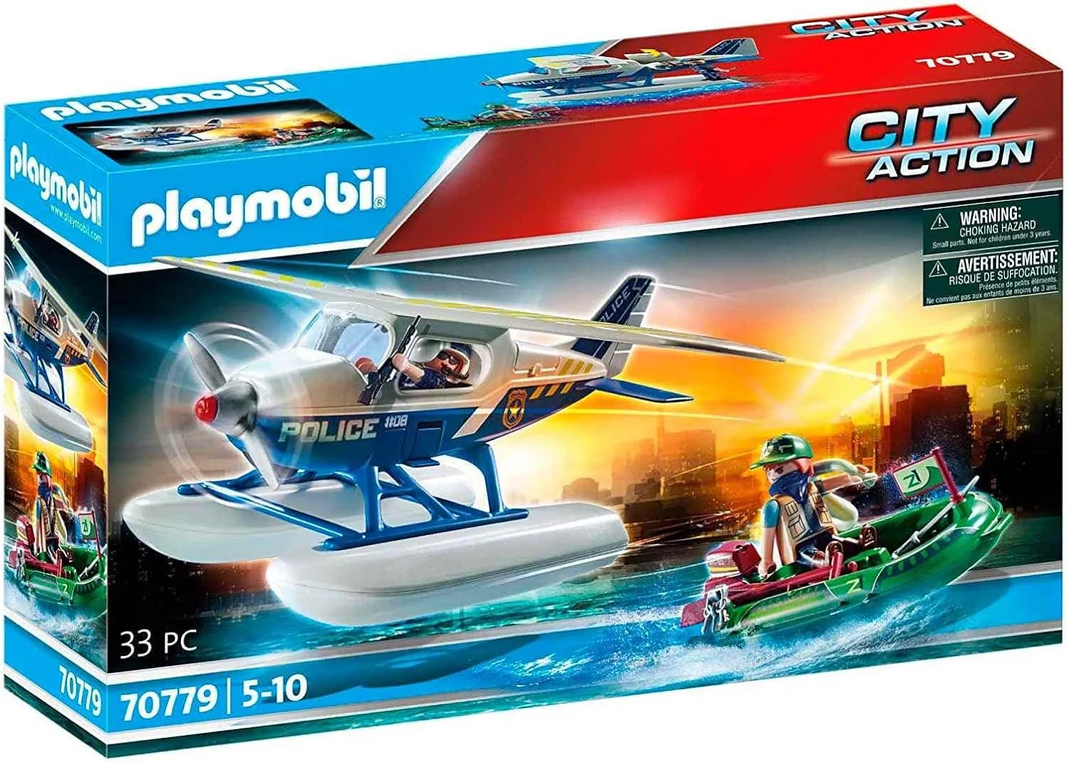 Playmobil Police Seaplane Toy