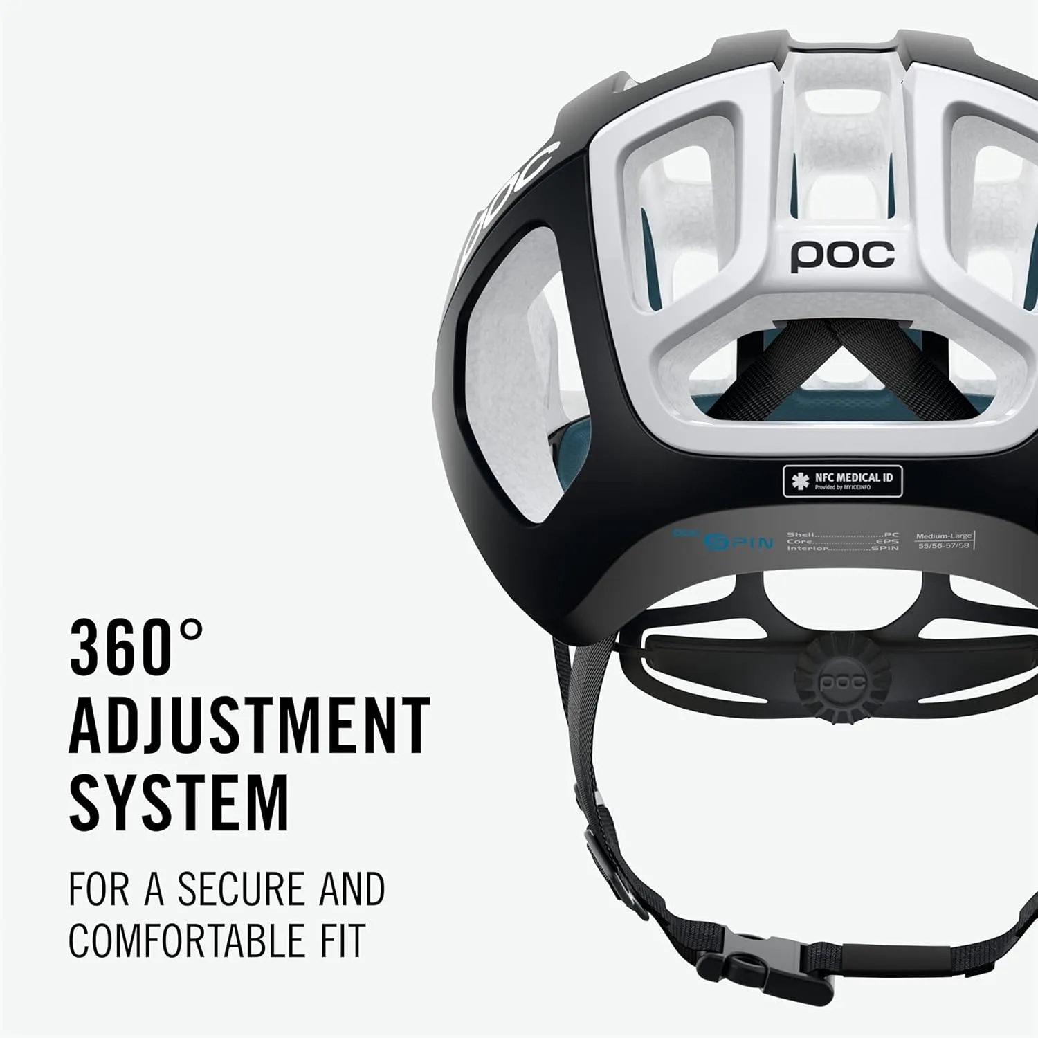 POC, Ventral Air Spin NFC Bike Helmet for Road Cycling