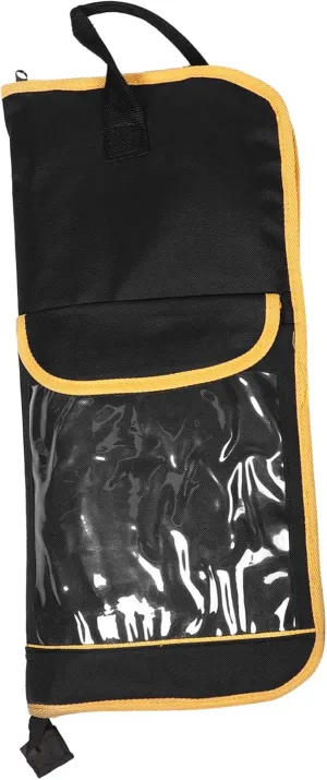 Portable Dumb Drum Pad Pouch Shoulder Strap Drummers Organizer Case for Travel Waterproof Storage Bag