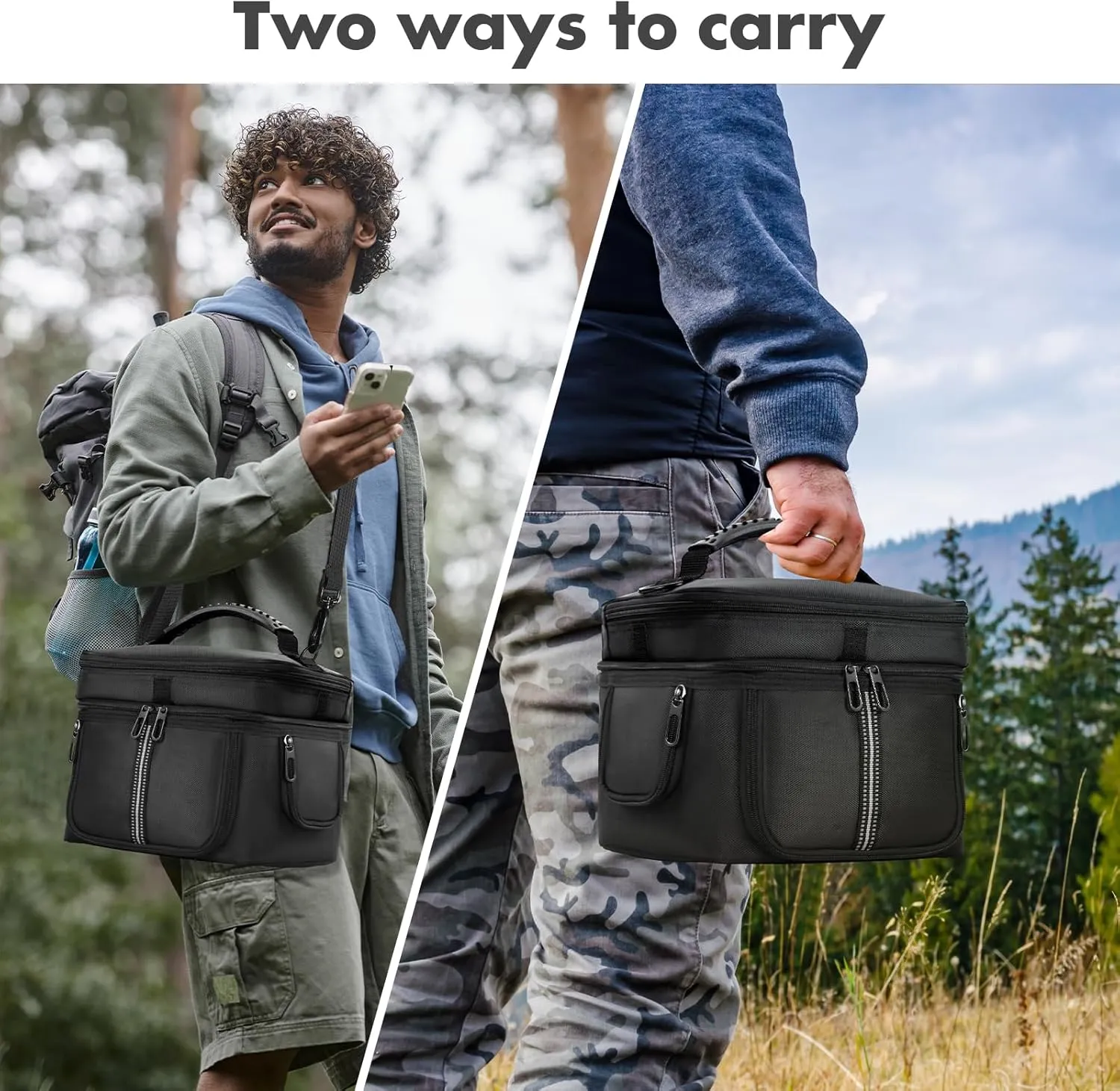 Portable Power Station Carrying Case Bag Compatible with RIVER 3 Plus Power Station Generator Protective Shoulder Storage Bag Cover with Pocket for Outdoor Travel Camping Charging Accessories