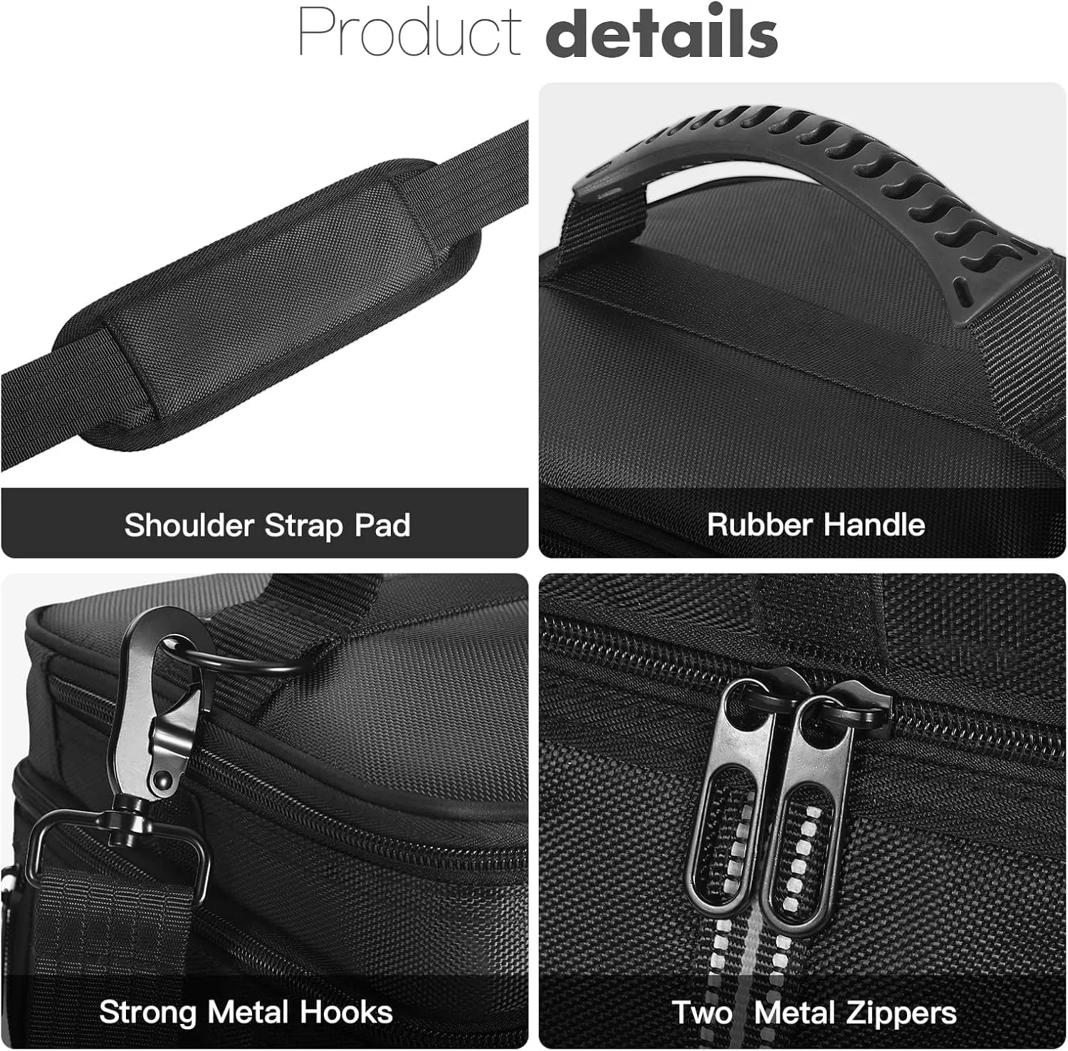 Portable Power Station Carrying Case Bag Compatible with RIVER 3 Plus Power Station Generator Protective Shoulder Storage Bag Cover with Pocket for Outdoor Travel Camping Charging Accessories