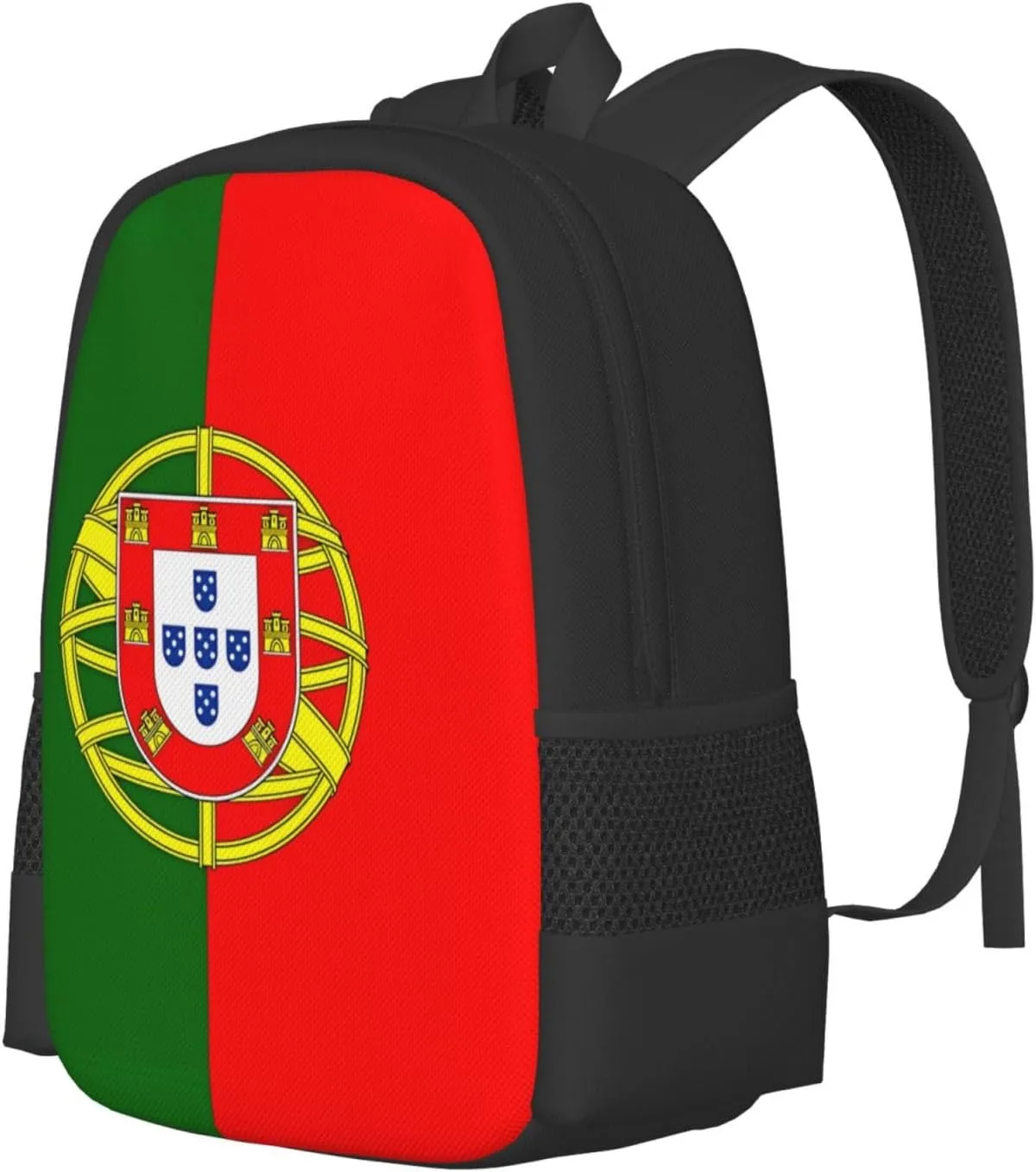 Portugal Portuguese Flag Travel Backpack Casual Backpacks 15 Inch Laptop Back Pack Lightweight Rucksack Outdoor Sport Daypack Large Bags for Working Camping Hiking