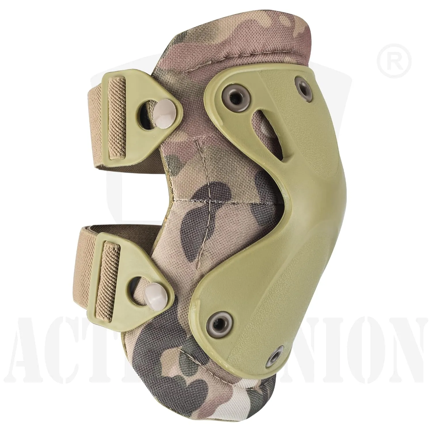 Professional Tactical Combat Knee and Elbow Protective Pads Sets Advanced Tactical Gear Set for Airsoft Paintball Hunting Army Skate Outdoor Sports (OD)