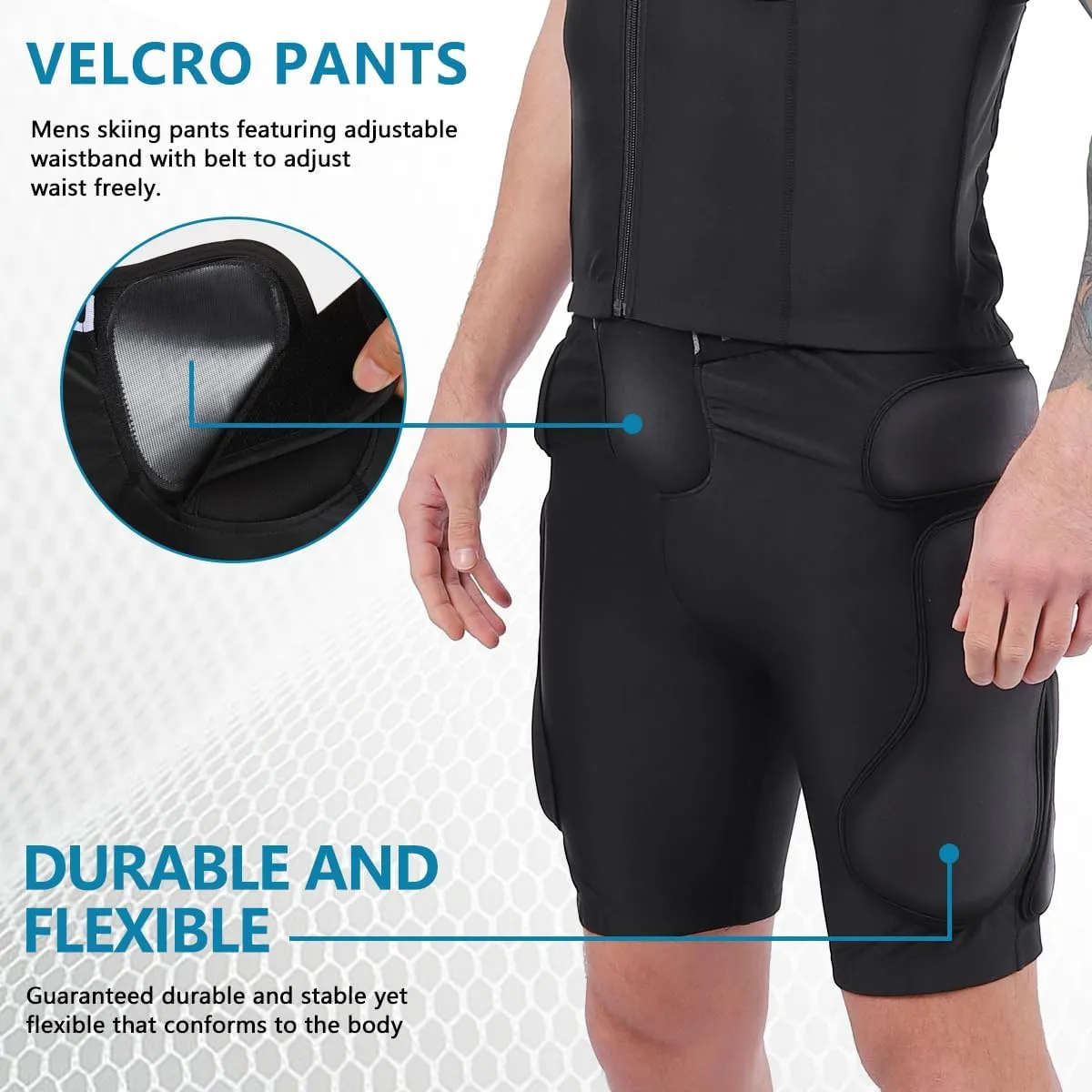 Protective Padded Shorts for Snowboard Hip Protection for Skiing, Ice Skating, Snowboarding
