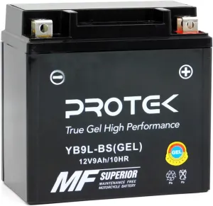 Protek YB9L-B 12N9-3B YB9L-A2 12V 9Ah Sealed Gel Battery Maintenance Free Factory Activated For Motorcycle Powersports ATV UTV PWC