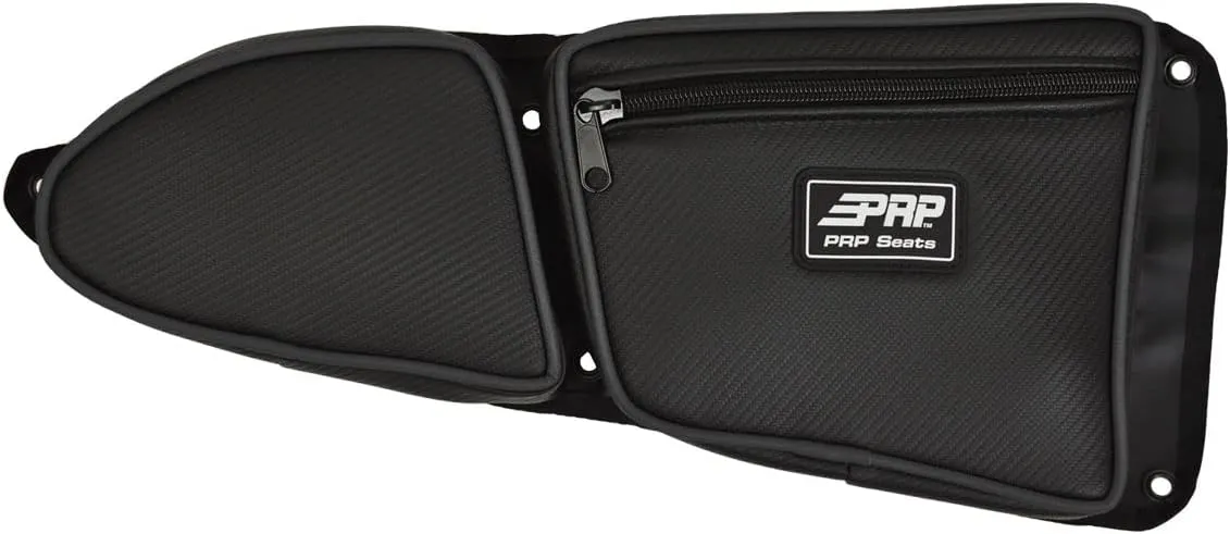 PRP Seats E37-210 Carbon Fiber Black Passenger Side Door Bag with Knee Pad