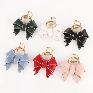 PU Leather Cute Bow Key Charm