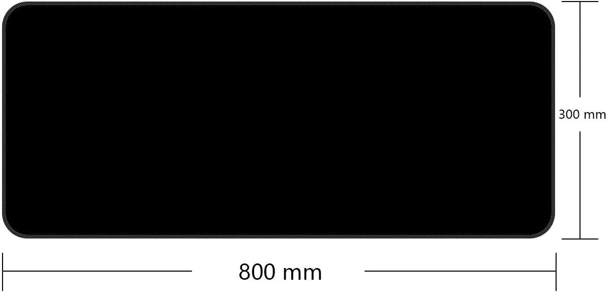 Qisan Large Gaming Mouse Pad Extended Size Mousepad for Computer Desktop PC Laptop 31.5"x11.8"x0.15" Keyboard Pad Desk Pad with Anti-Slip Rubber Base | Large Desk Mat for Keyboard and Mouse-Black