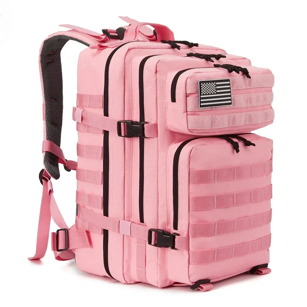 QT&QY Tactical Backpacks Outdoor 45L Large Capacity Man 3 Days Molle Hking Bags For Outdoor