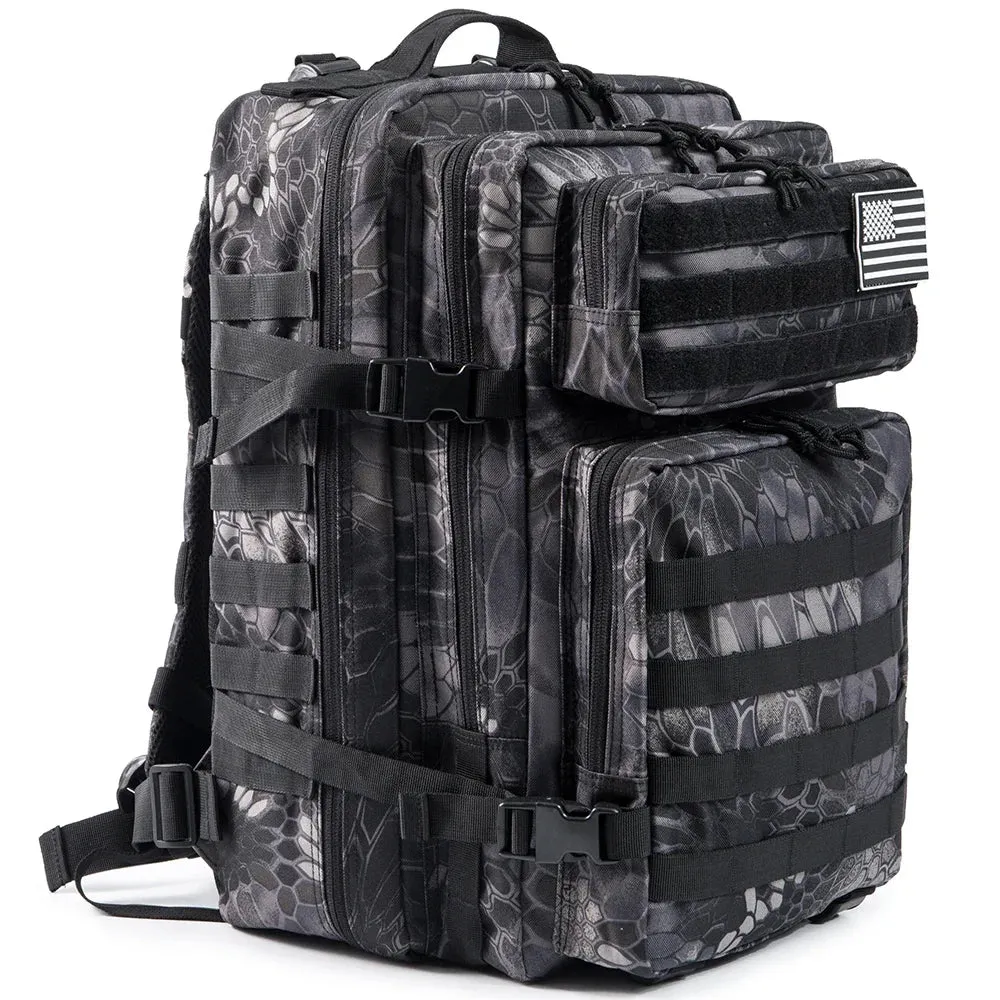QT&QY Tactical Backpacks Outdoor 45L Large Capacity Man 3 Days Molle Hking Bags For Outdoor