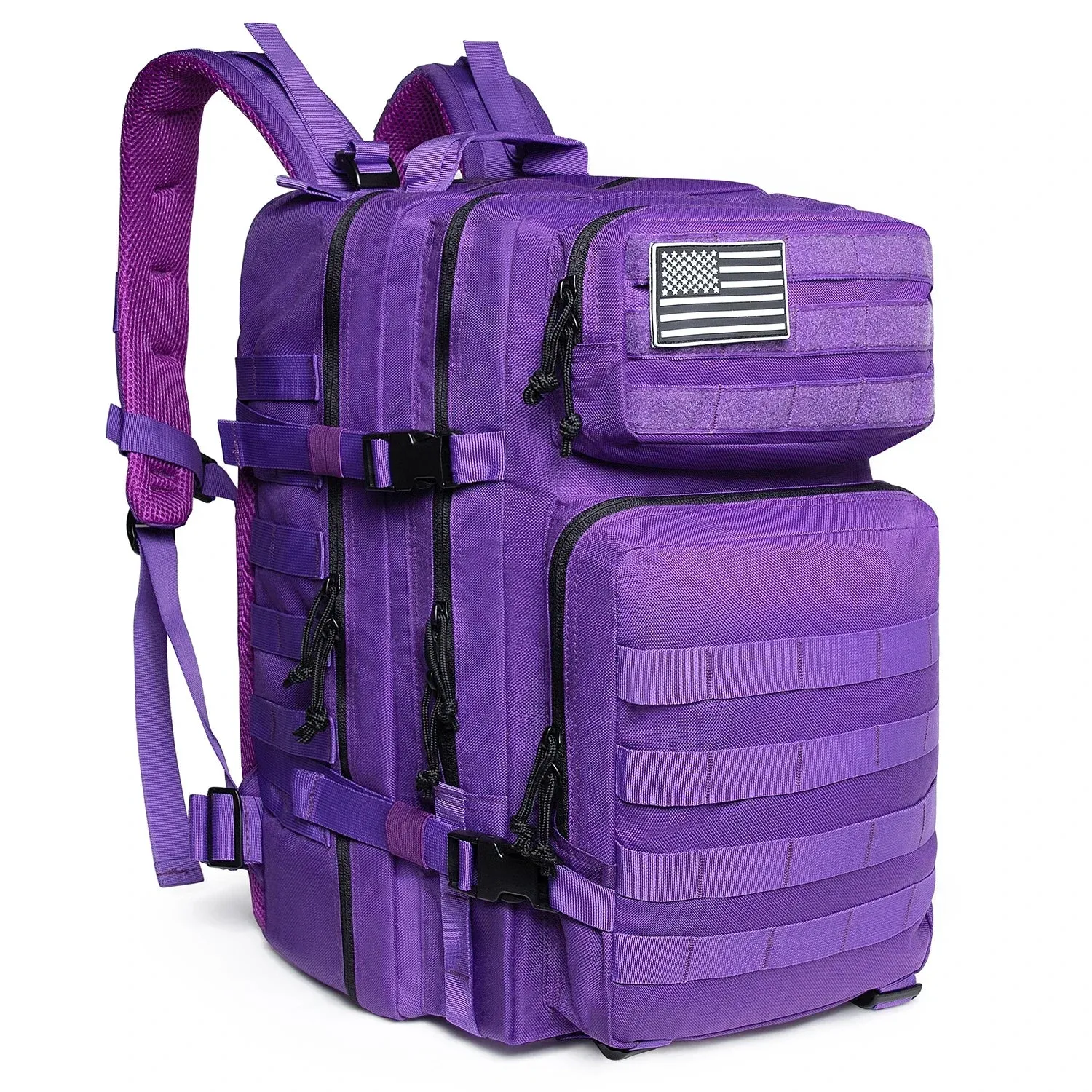 QT&QY Tactical Backpacks Outdoor 45L Large Capacity Man 3 Days Molle Hking Bags For Outdoor