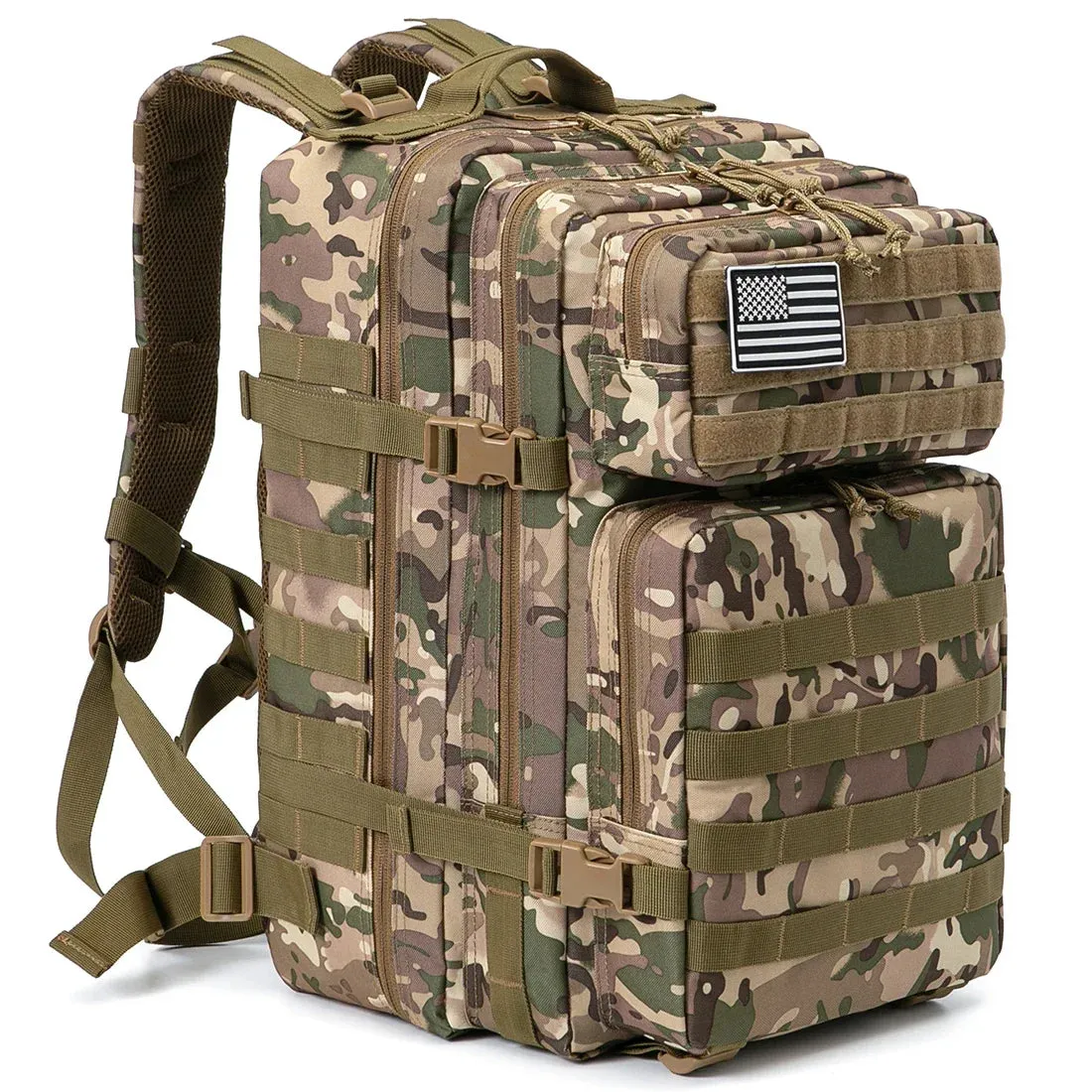 QT&QY Tactical Backpacks Outdoor 45L Large Capacity Man 3 Days Molle Hking Bags For Outdoor