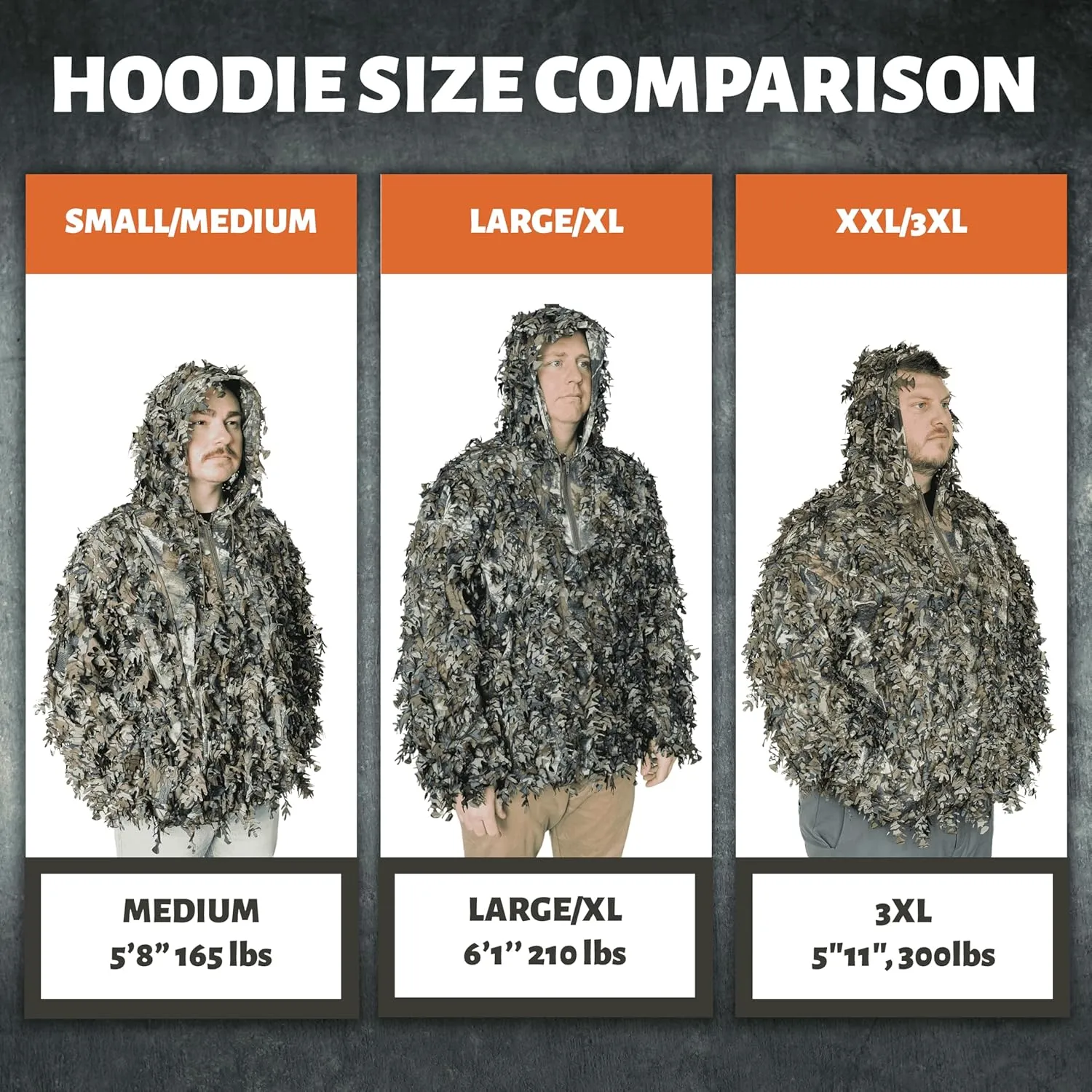 QuikCamo 3D Leafy Hooded 1/4 Zip Pullover Top