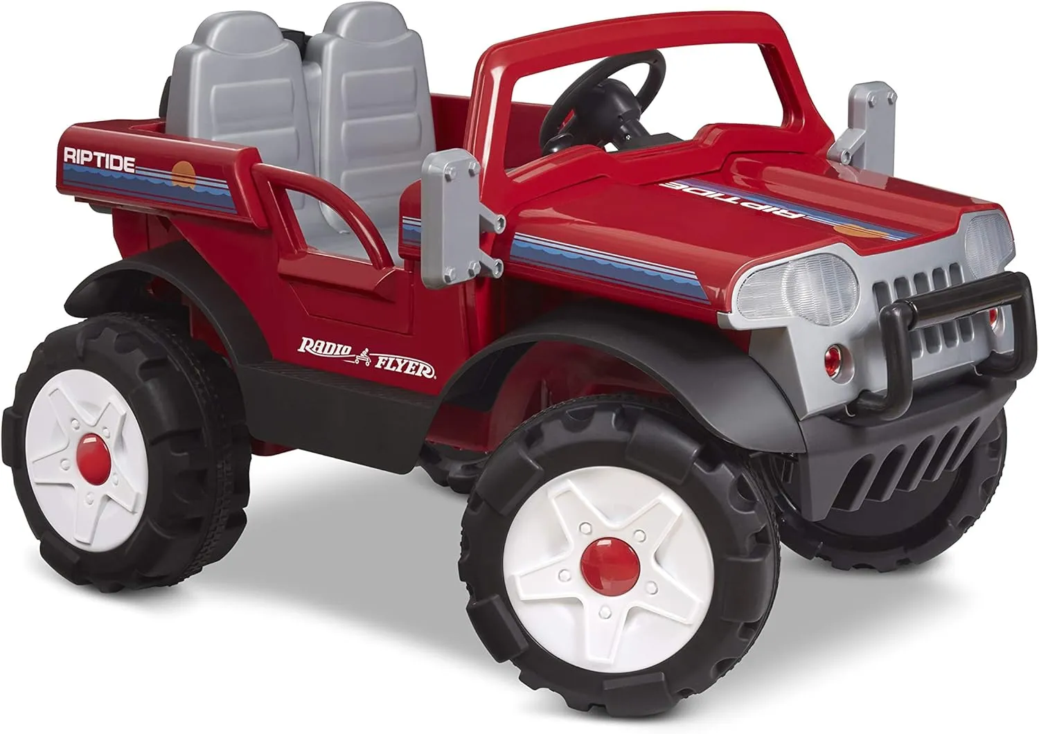Radio Flyer Riptide Car, Outdoor Battery Powered Ride On Toy, Kids Ride On Toy for Ages 3 , Red (Amazon Exclusive)